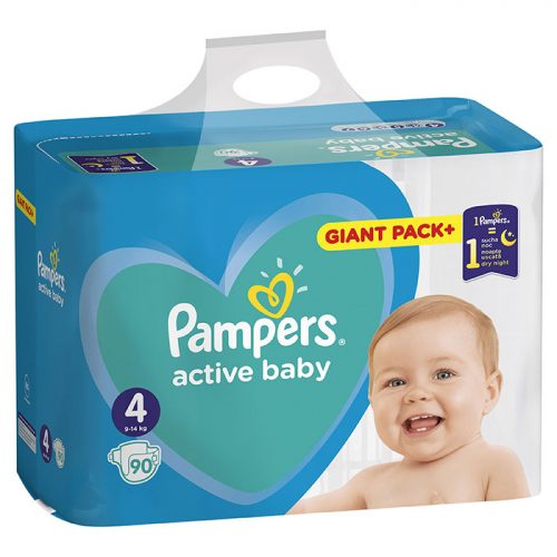 Pampers Active Baby Giant Pack Maxi 4 (9-14kg) 90 kom