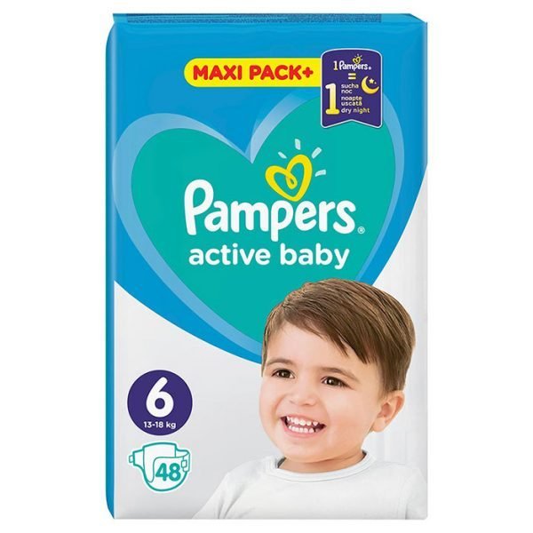 Pampers Active Baby Jumbo Pack Extra Large 6 (13-18 kg) 48 kom