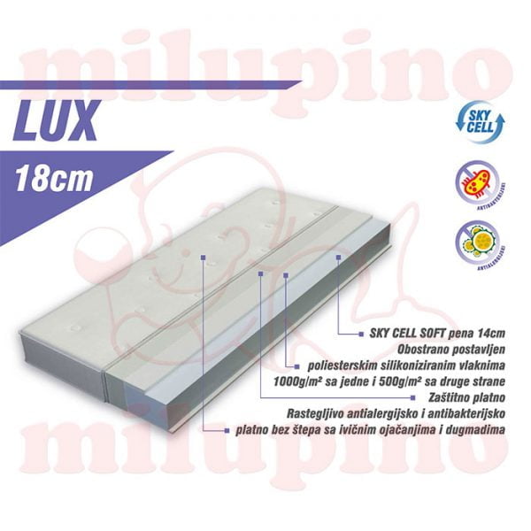 Luka dušek Lux 120 x 60cm
