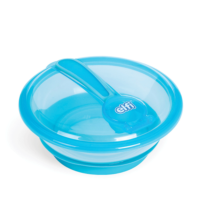 Elfi set prijanjajuća činija i kašika Plava - Image 2