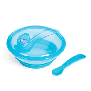 Elfi set prijanjajuća činija i kašika Plava