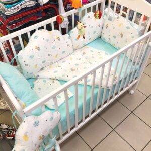 Posteljina za krevetac Ready Oblačić Tirkiz