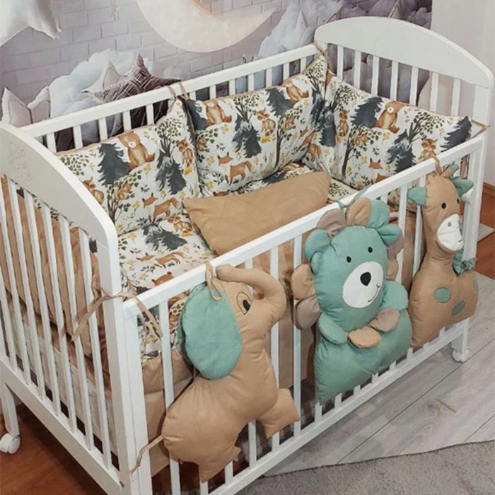 Posteljina za krevetac Ready Džungla zelena