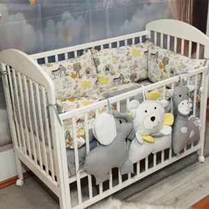 Posteljina za krevetac Ready Džungla žuta