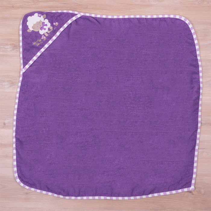 Ready bebi peškir sa kapuljačom 100x100cm ljubičasti - Slika 2