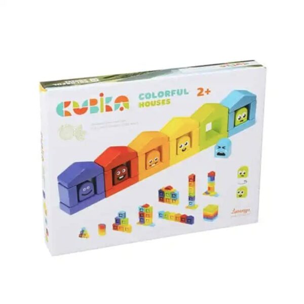 Cubika drvene šarene kućice - Image 2