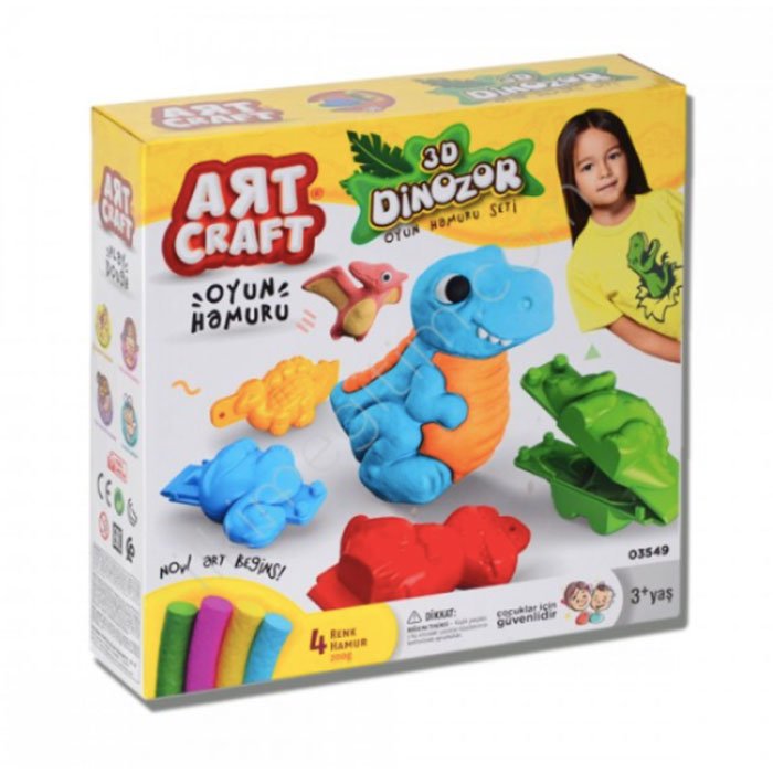 Dede art craft plastelin set Dinosaurus