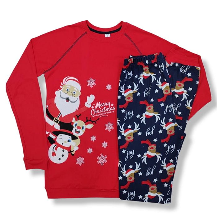 Izvor novogodišnja pidžama Deda Mraz crvena