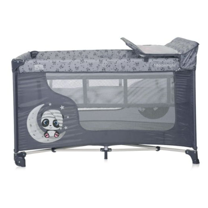 Lorellli Bertoni prenosivi krevetac Moonlight 2 nivoa Cool Grey Pandas - Slika 3