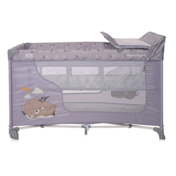 Lorellli Bertoni prenosivi krevetac Moonlight 2 nivoa Grey Dream - Image 3