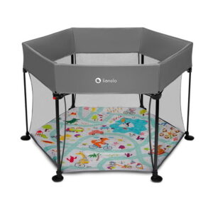 Lionelo ogradica Roel Grey Multicolor