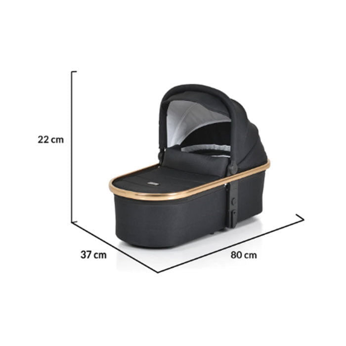 Cangaroo kolica Hydra 3u1 sa i-Size autosedištem Black4