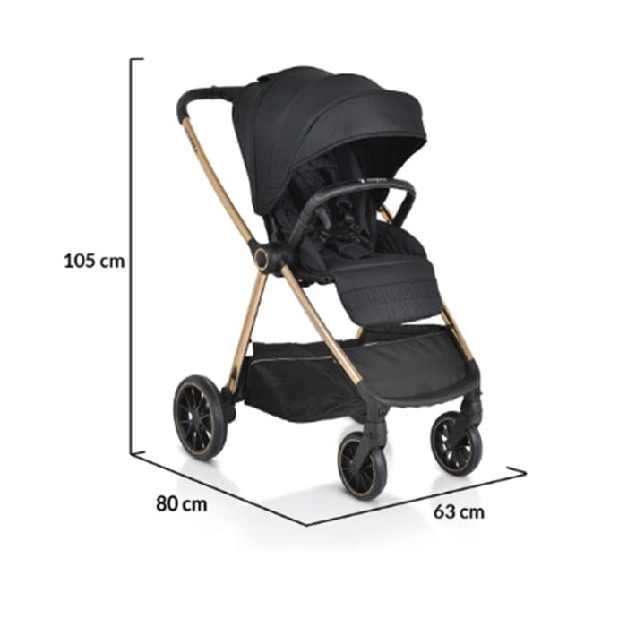 Cangaroo kolica Hydra 3u1 sa i-Size autosedištem Black5