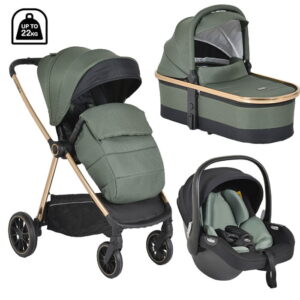 Cangaroo kolica Hydra 3u1 Green sa i-Size autosedištem