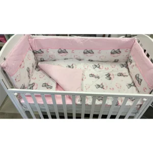 Posteljina za krevetac Izvor pink