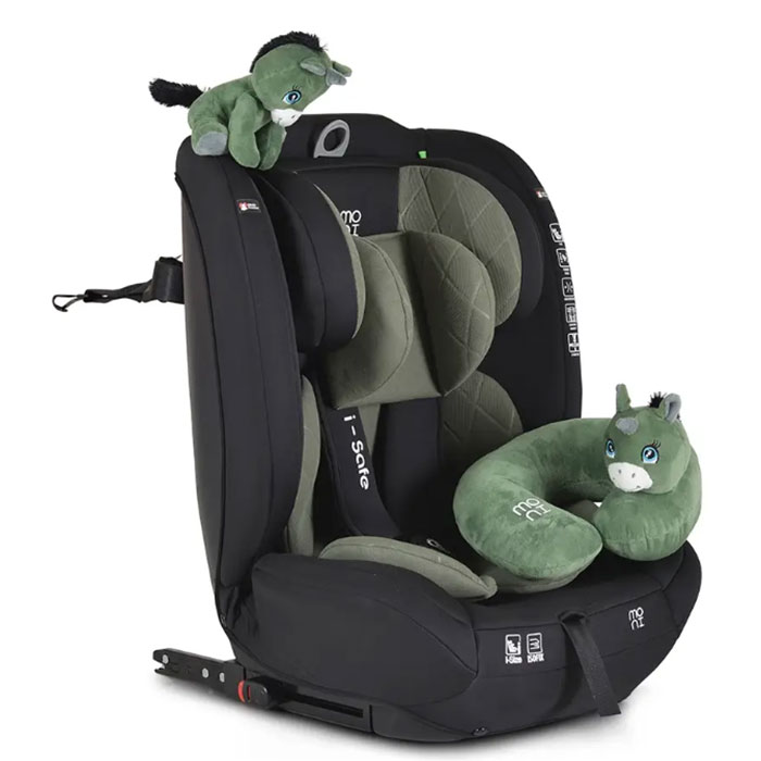 Moni auto sedište Isafe 76-150cm Green