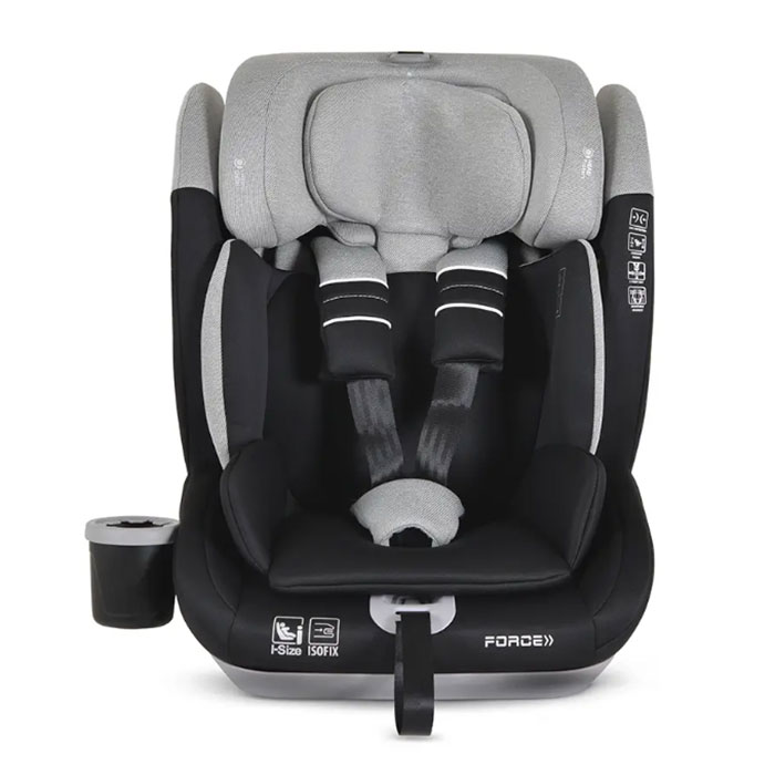 Moni auto sedište Force i-size 76-150cm Grey1