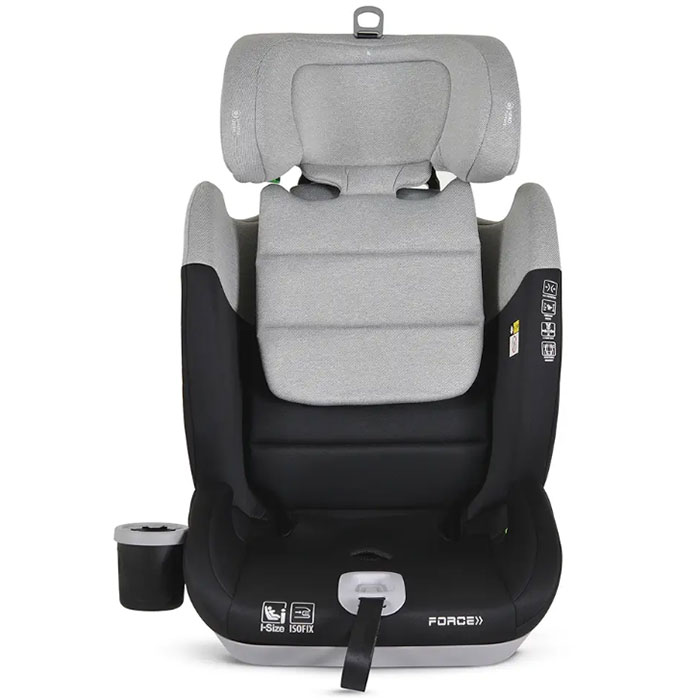Moni auto sedište Force i-size 76-150cm Grey3