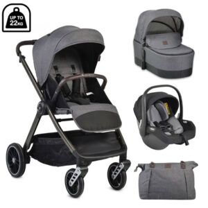 Cangaroo kolica Macan 3u1 Grey sa autosedištem i-Size