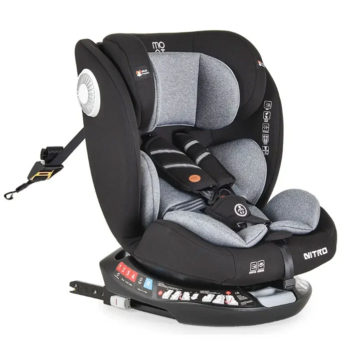 Moni auto sedište Nitro isofix 0-36kg Grey
