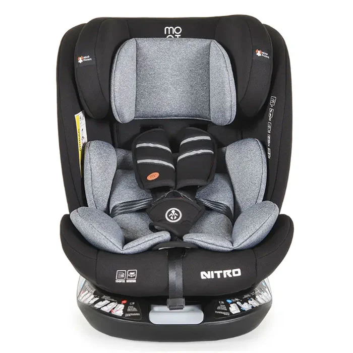 Moni auto sedište Nitro isofix 0-36kg Grey1
