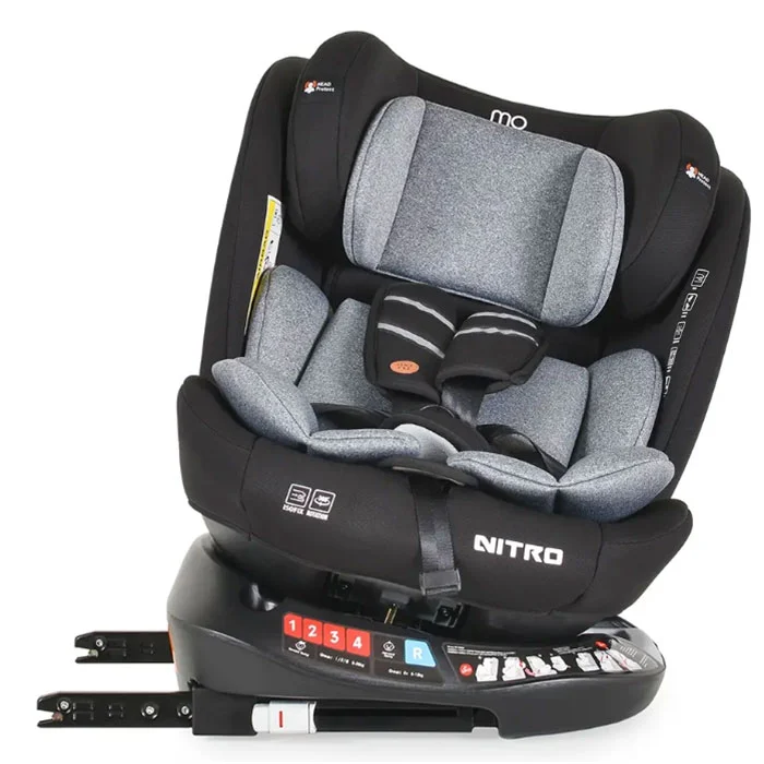 Moni auto sedište Nitro isofix 0-36kg Grey2