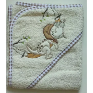 Ready bebi peškir sa kapuljačom 75x75cm zeleni
