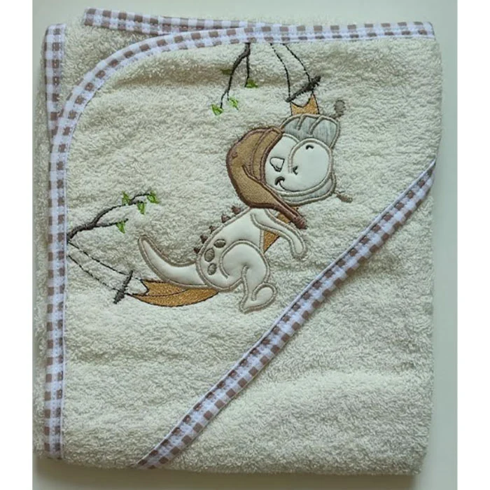 Ready bebi peškir sa kapuljačom 75x75cm zeleni