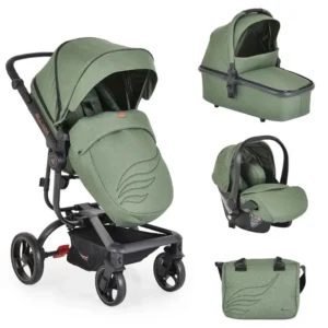 Cangaroo kolica Ellada 3u1 i-Size autosedište Green