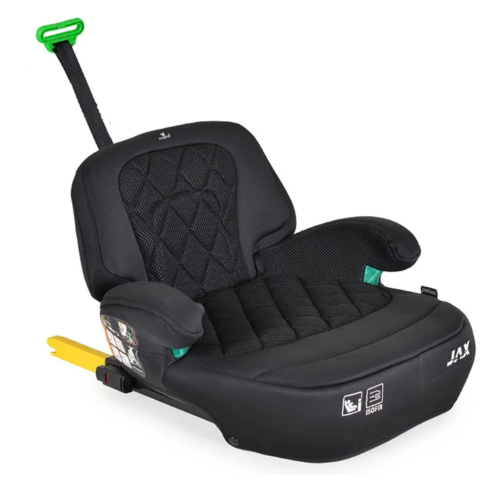 Cangaroo sedište buster Jax sa naslonom isofix 125-150cm Black