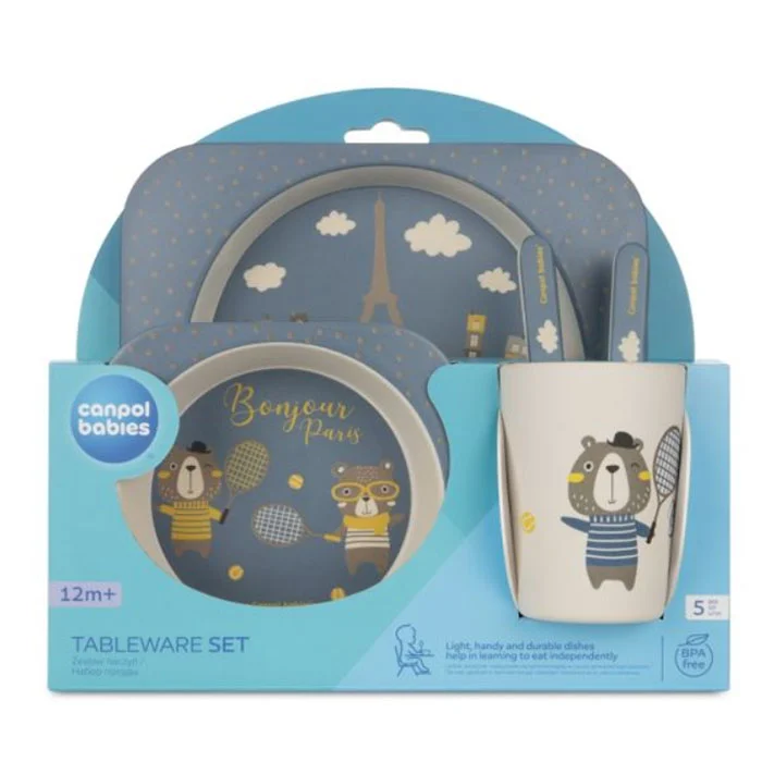 Canpol set za hranjenje 5/1 Bonjour Paris navy blue2