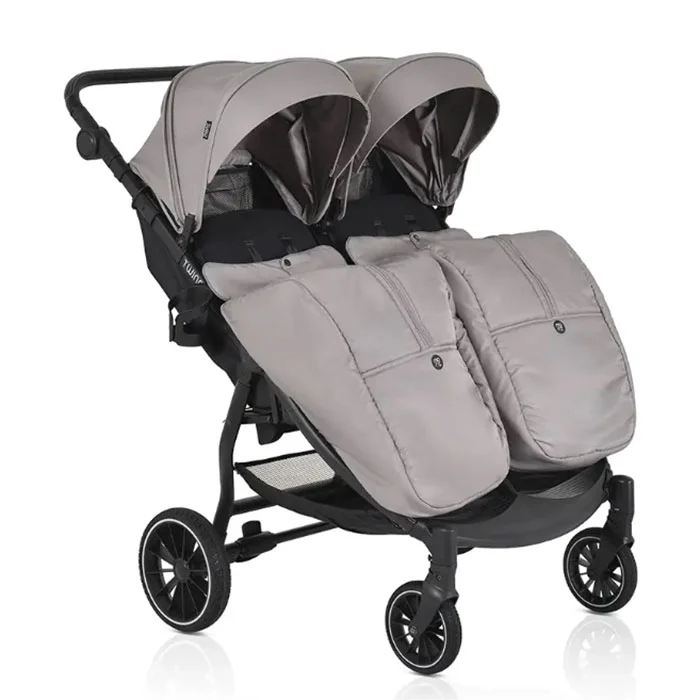Moni blizanačka kolica TwinGo Silver