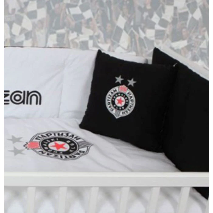 Stefan posteljina za krevetac Partizan 7delova1