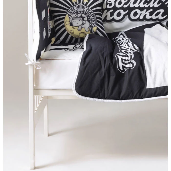 Stefan posteljina za krevetac Partizan1