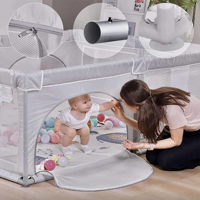 IQ Ogradica Joy 150x180cm Siva2