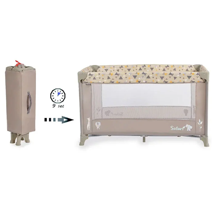 Moni prenosivi krevetac Safari beige2