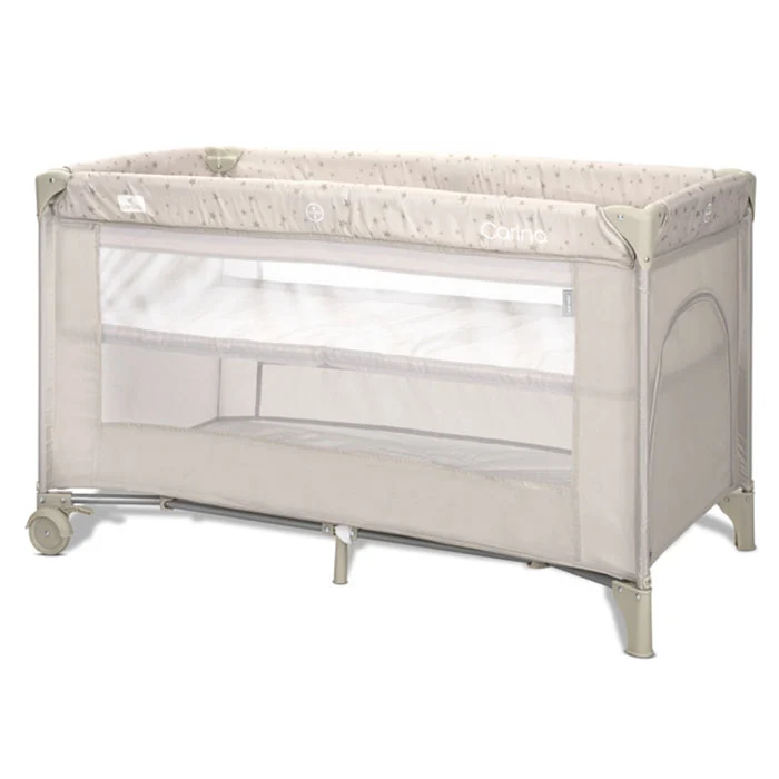 Lorelli prenosivi krevetac Carina 2 nivoa beige stars