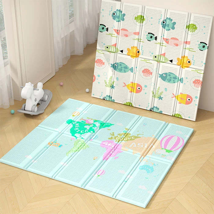 Baby Line sklopiva podloga Fish+Map 180x200x1cm