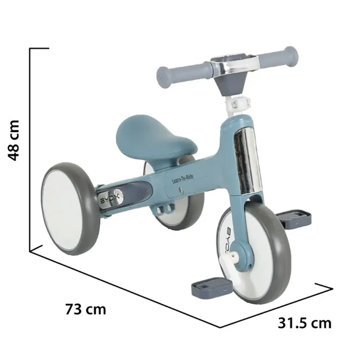 Byox Balance Bike Learn to Ride 2u1 Blue