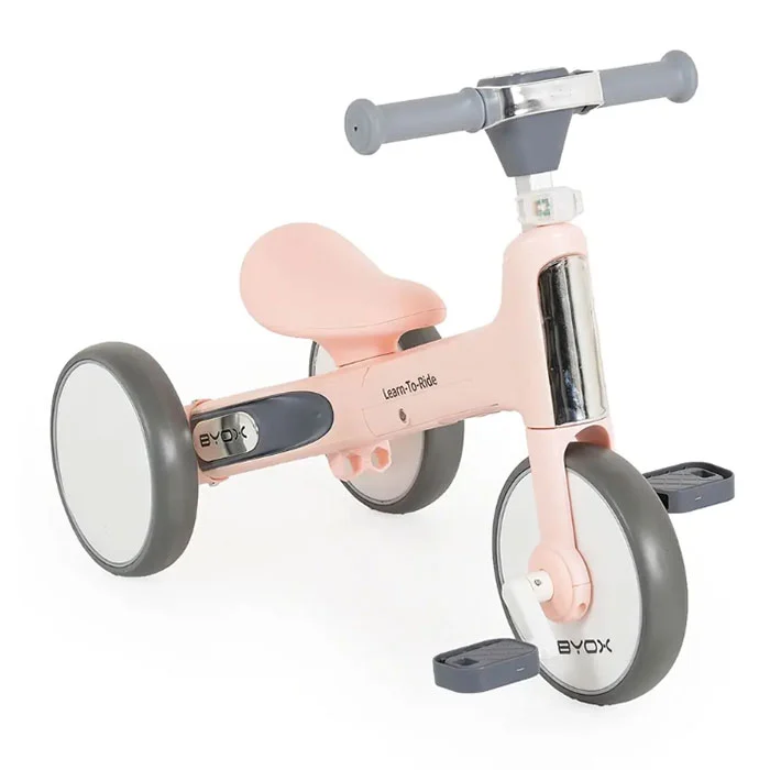 Byox Balance Bike Learn to Ride 2u1 Pink