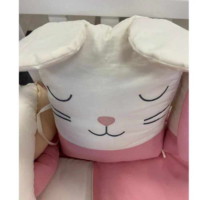 Posteljina za krevetac Ready Friends roze