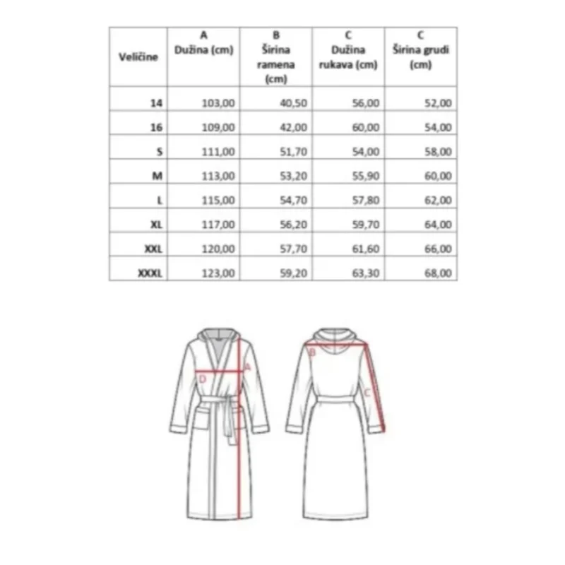 Ready bademantil frotir rozi - Slika 2